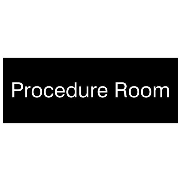 Accuform 8 in W x 3 in H, Engraved Plastic PSG914BK - main